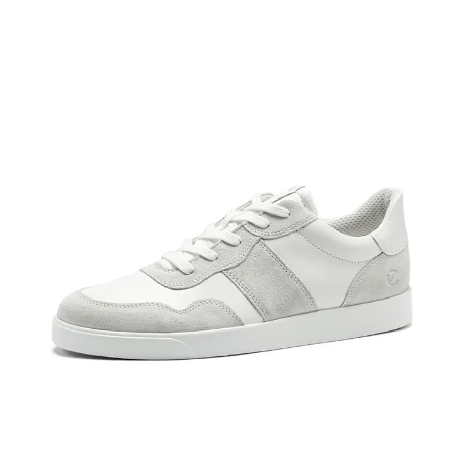 Ecco Low Топ Скейтборд Кроссовки Мужские Серый Белый