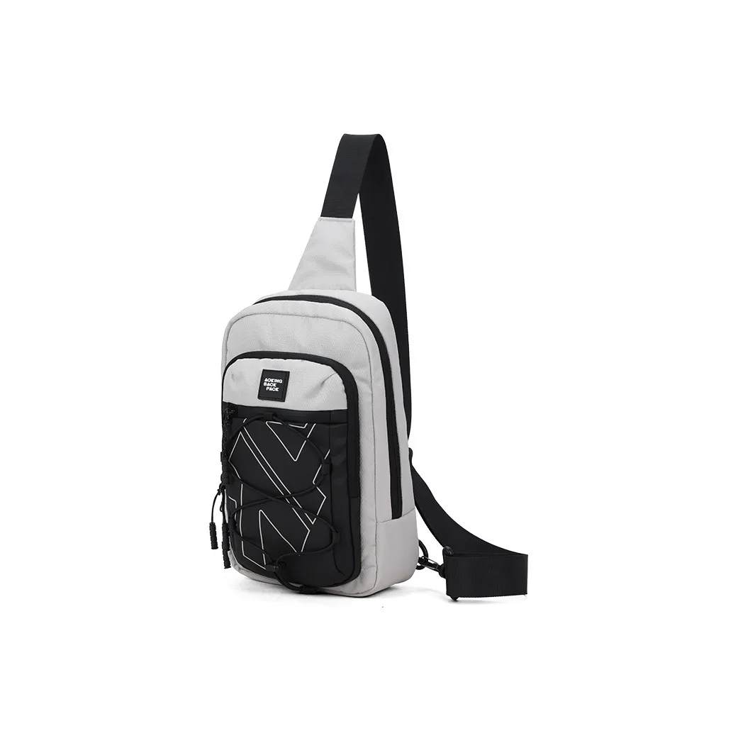 AOKING AK Polyester Travel Crossbody Small Bag Unisex Gray/Black
