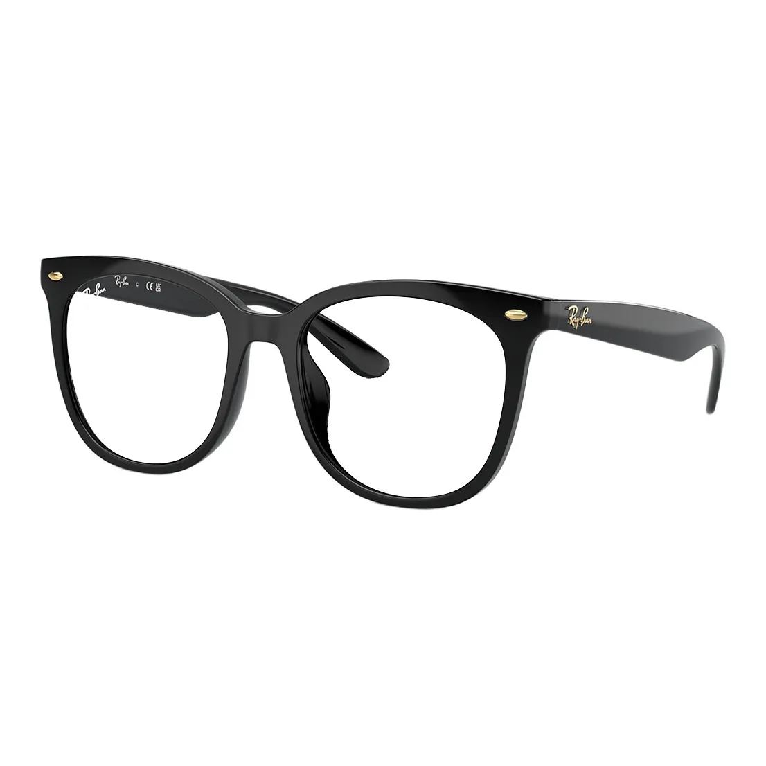 RayBan Injection Molded Square Eyeglass Frames Unisex Black