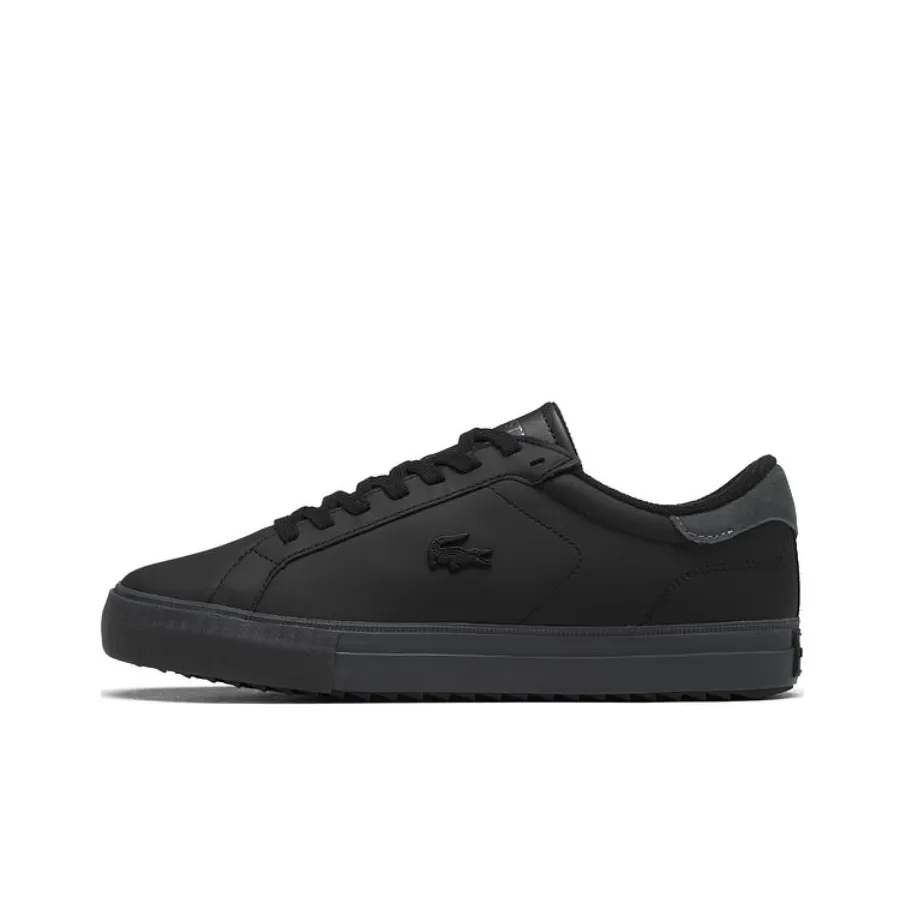 LACOSTE Low Top Skateboard Shoes Men's Black