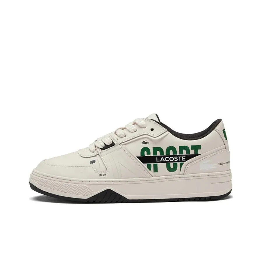 LACOSTE Collaboration Low Топ Скейтборд Кроссовки Мужские Черные Белые