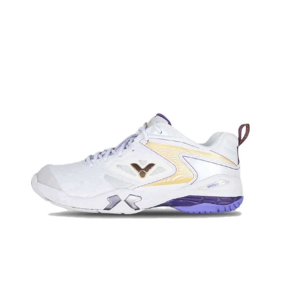 VICTOR Slip Resistant Badminton Shoes Unisex Pearl White