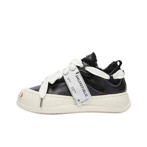 SMILEREPUBLIC Laugh Series Кеды Low Top Черные Унисекс