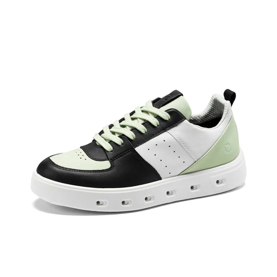Ecco Низкие кроссовки для скейтбординга женские черные зеленые белые