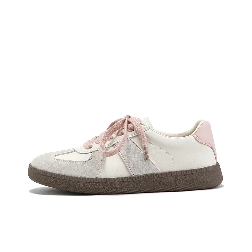 BELLALILY Немецкие армейские кроссовки Легкие и Дышащие Низкие Кроссовки для скейтбординга 2,5 см Женские Розовые