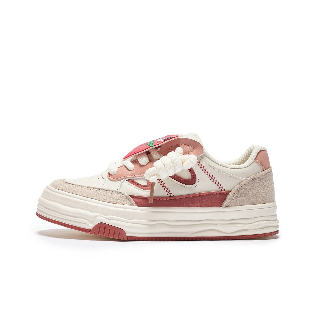 Disney x Hotwind Toy Story Series Support Height Enhancement Skateboard Shoes Women's Beige Pink