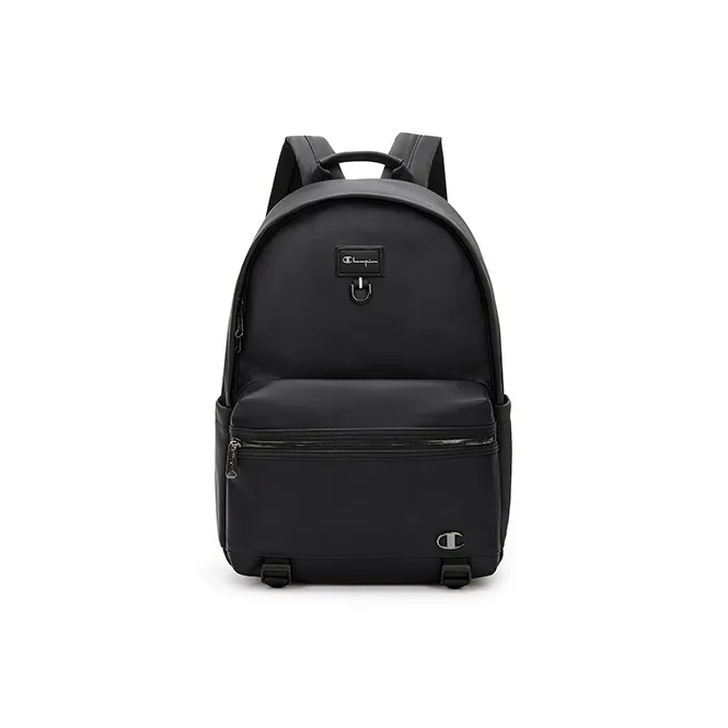 Champion Fabric Synthetic Leather Backpack Medium Size Unisex Navy Blue/Black/Dark Gray