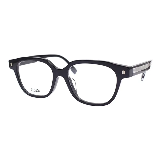 FENDI Пластиковая оправа Нерегулярной формы Оправа для очков Мужская Черная