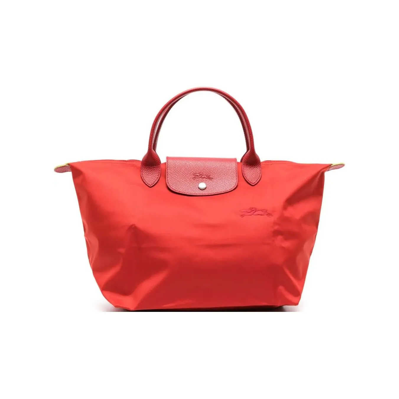 LONGCHAMP Переработанная холщовая сумка сумка среднего размера женская цвет томат