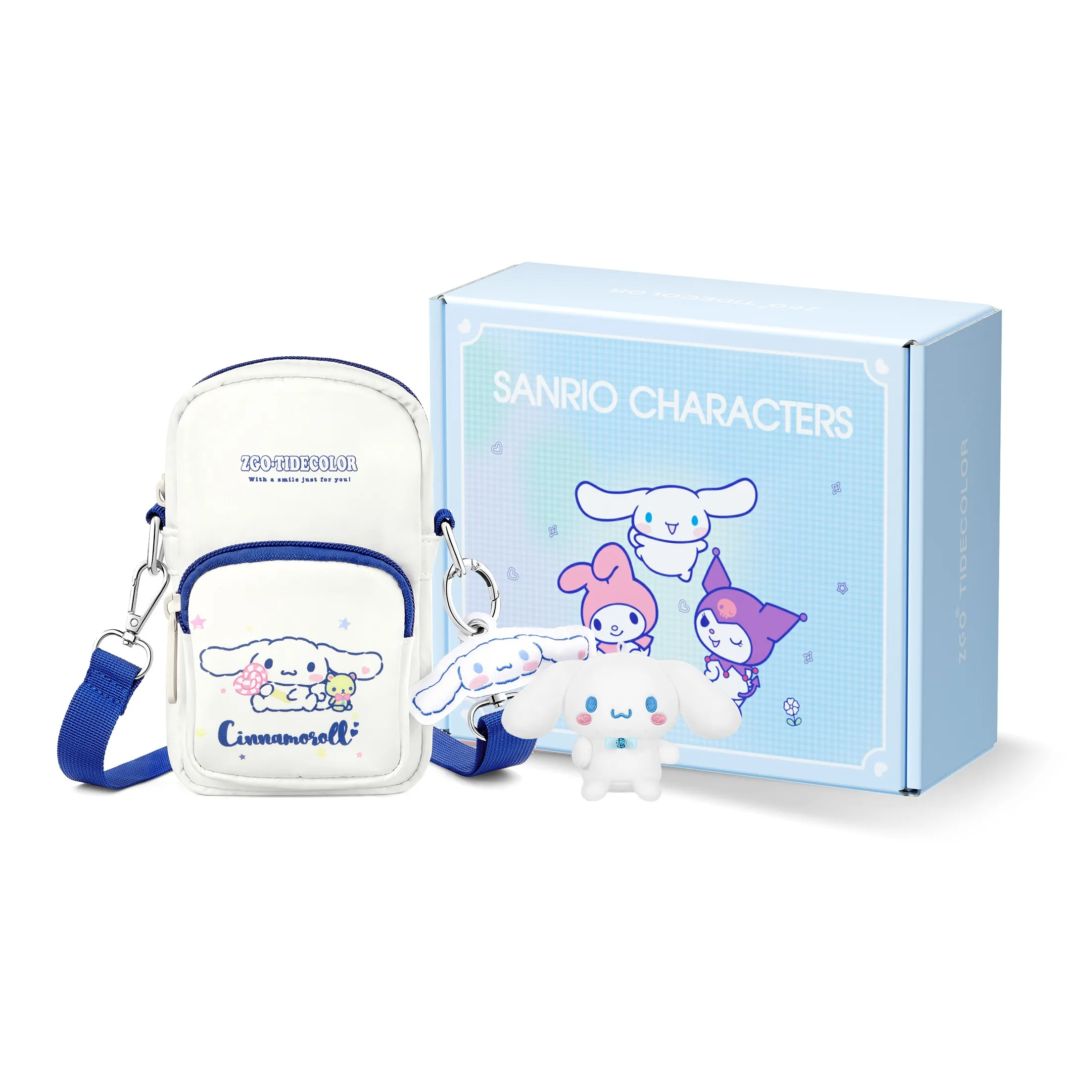 Zgo Yugui Dog Полиэстер Чехол для телефона Сумка через плечо Маленькая Сумка Женская Белая