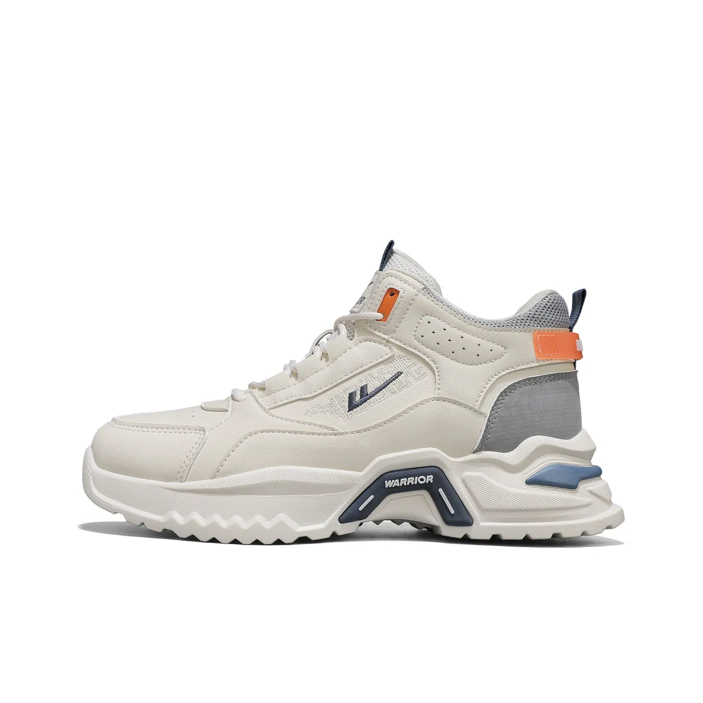 Warrior противоскользящая и износостойкая визуально увеличивает рост высокая уличная обувь мужская бежево-серая