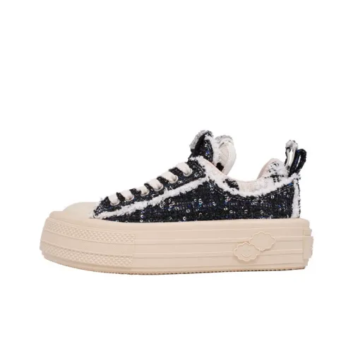 Foreshadow Кроссовки для скейтбординга Low Top Многоцветные Светло-черные Женские