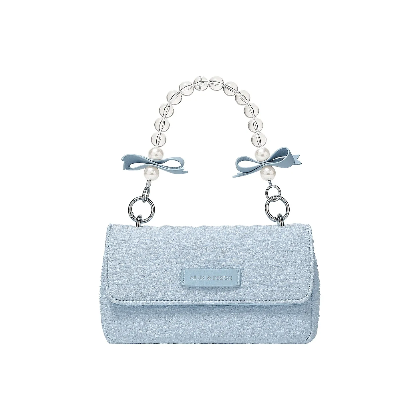 AILUXI Fabric Crossbody One Shoulder Handbag Regular Women's Light Cerulean