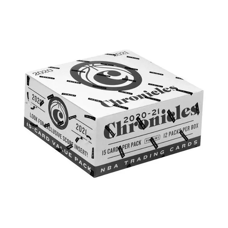 Панини NBA Баскетбольная карта 2020 21 Chronicles Баскетбол Fat Пачка Коробка Chronicle Fat Пачка Спортивные карты Одна коробка Включено