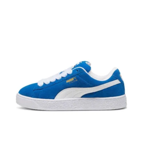 PUMA Suede XL Кроссовки для скейтбординга Низкие Белые и синие Унисекс