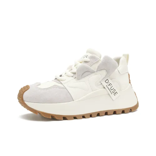D Fuse SCANDINAVIA Толстоподошвенные кроссовки Low Top Бежевые Женские