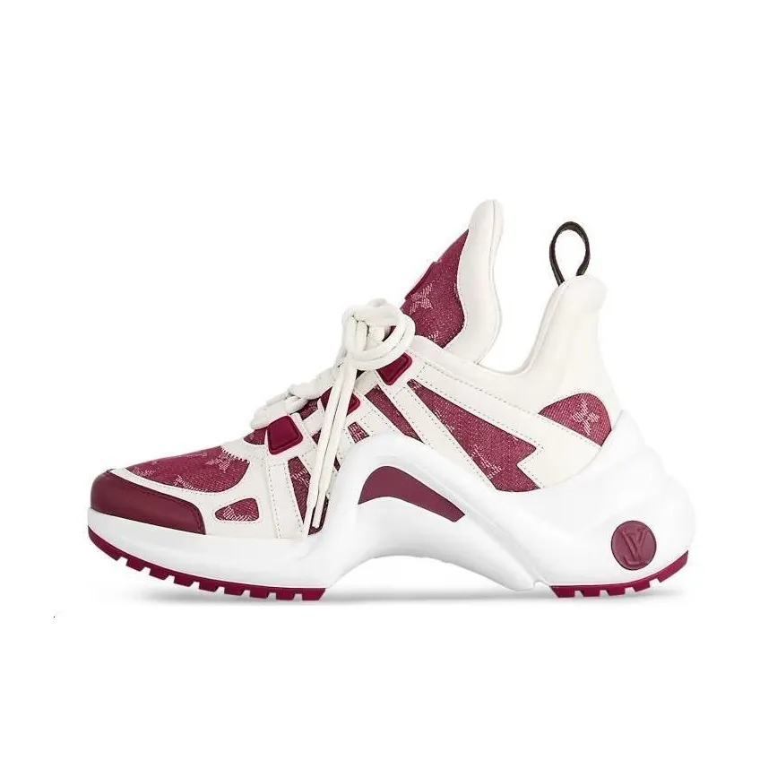 LOUIS VUITTON Archlight High Top Casual Shoes Women's Red