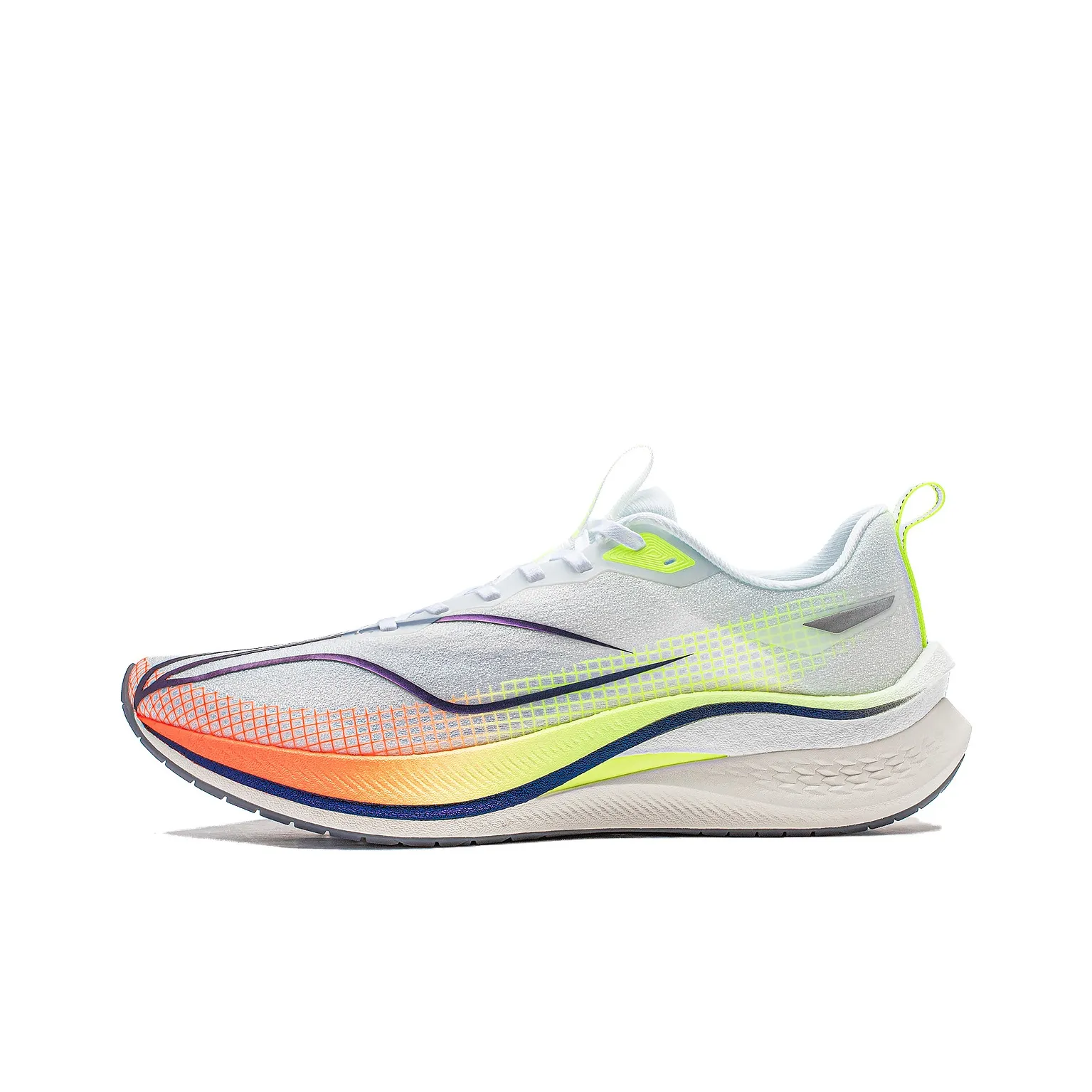 LiNing Red Hare 7 Pro Shock Absorbers Slip Resistant Low Top Training Sprint Running Shoes Men's Standard White