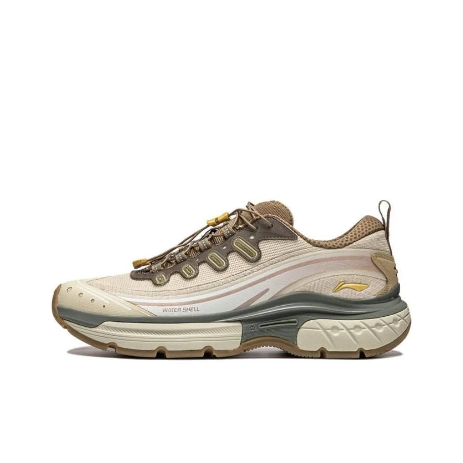 LINING Звезда Path Амортизация Износостойкие Низкие Баскетбольные Кроссовки Мужские Умбра Белый