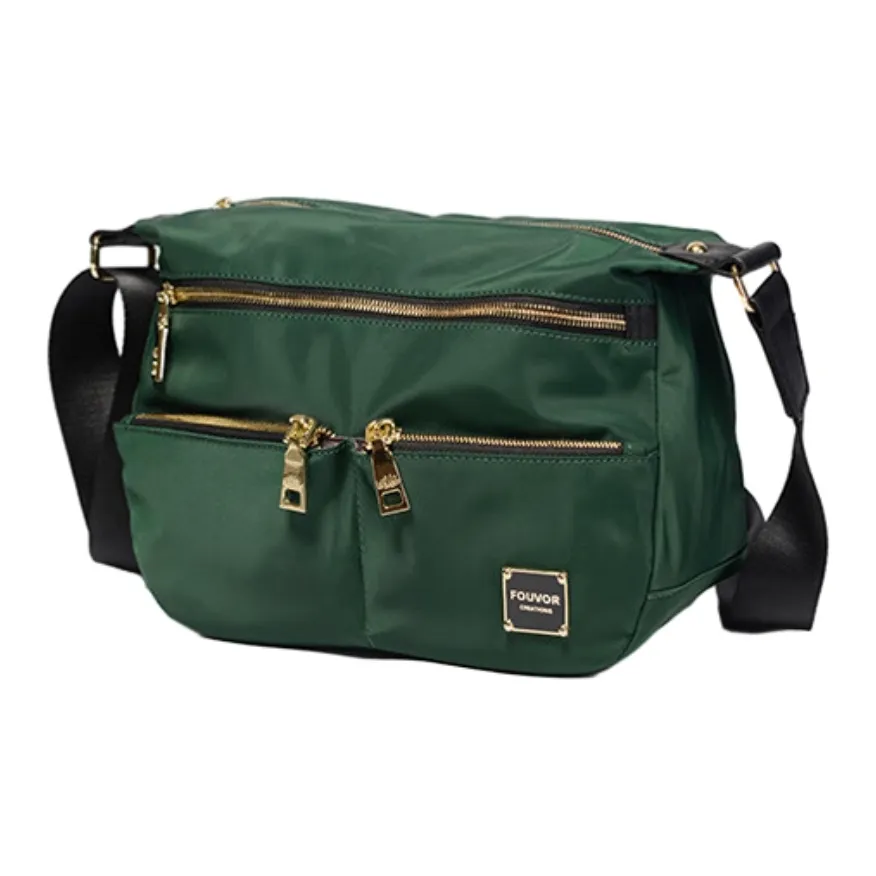FOUVOR Oxford Сумка через плечо Женская Почтовая Зеленая Синяя Кофейная Классическая Черная