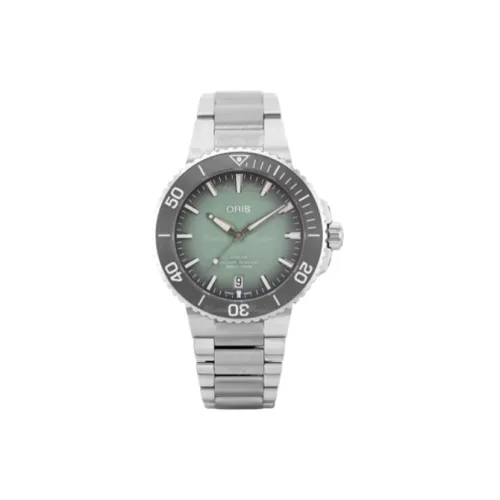 Oris Автоматический Механический Movement Мужские Часы Из Коллекции Diving, 39,5 мм, Зеленый