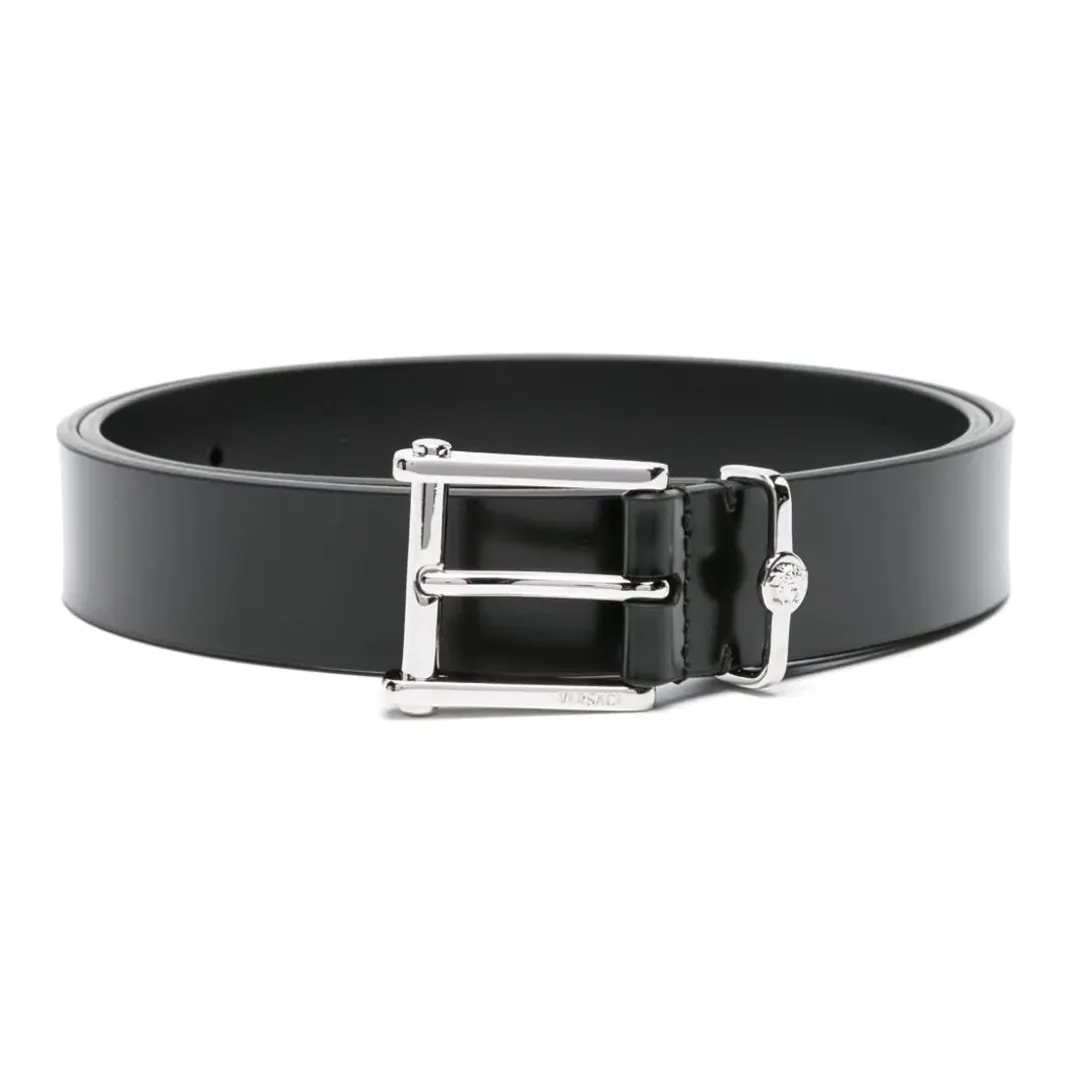 FANSIZHE Телячья кожа Кожаные ремни Мужской Черный Ширина 3 см