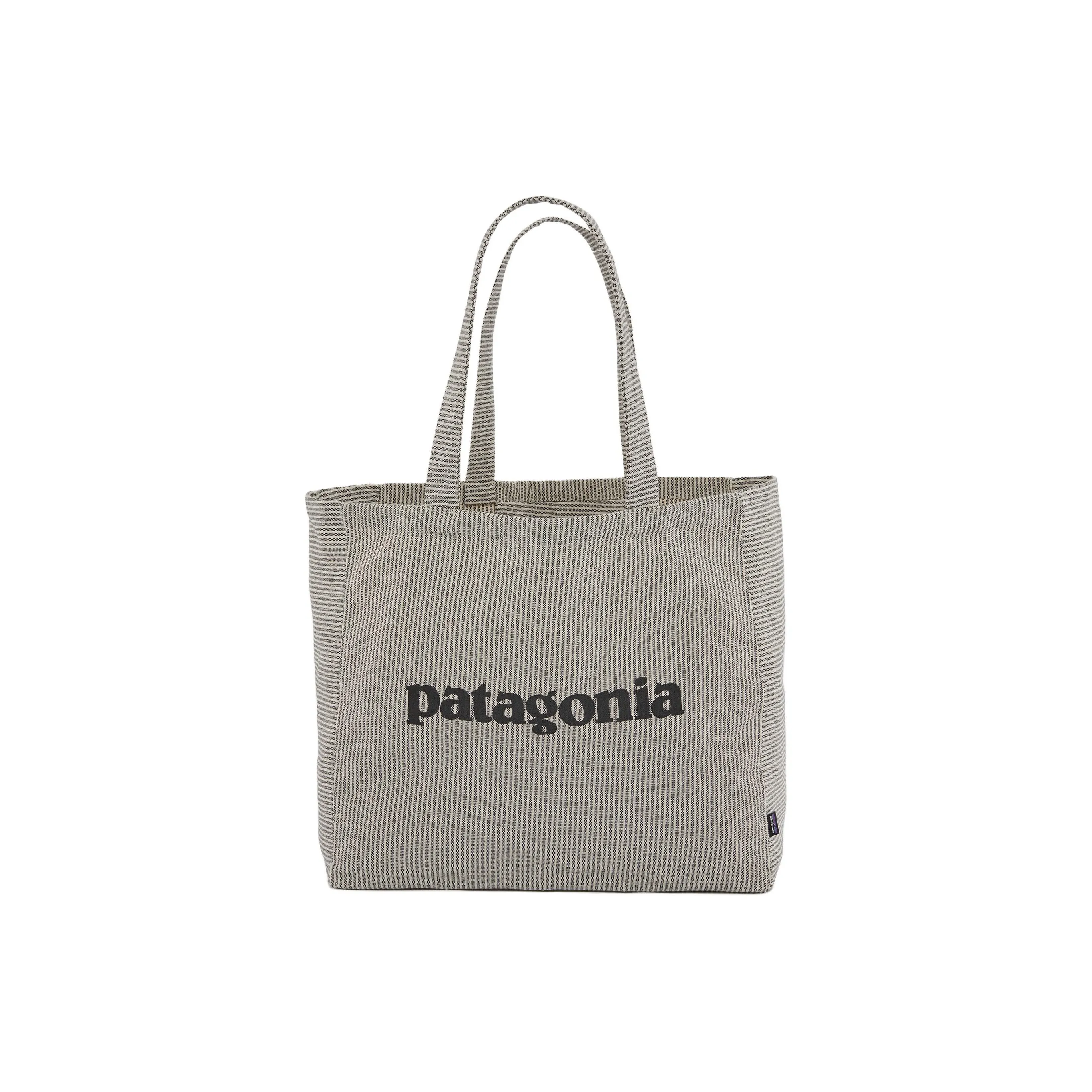 Patagonia Recycled Cotton Plain Weave Fabric Tote Bag, Shopping Bag, Shoulder Bag, Handbag Extra Large Unisex Gray