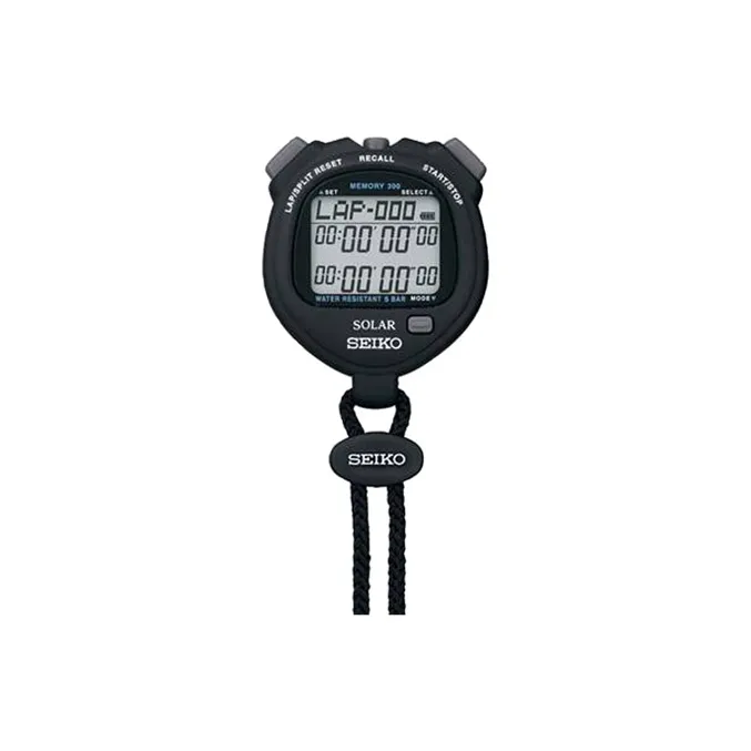 SEIKO Кварцевый механизм Солнечный механизм Пластик Карманный Часы Более 44 мм Унисекс Черный циферблат