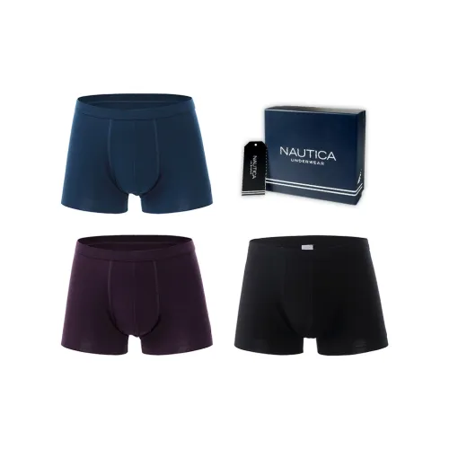 NAUTICA UNDERWEAR Элегантно-зеленый + Темно-фиолетовый + Черный Мужские Трусы