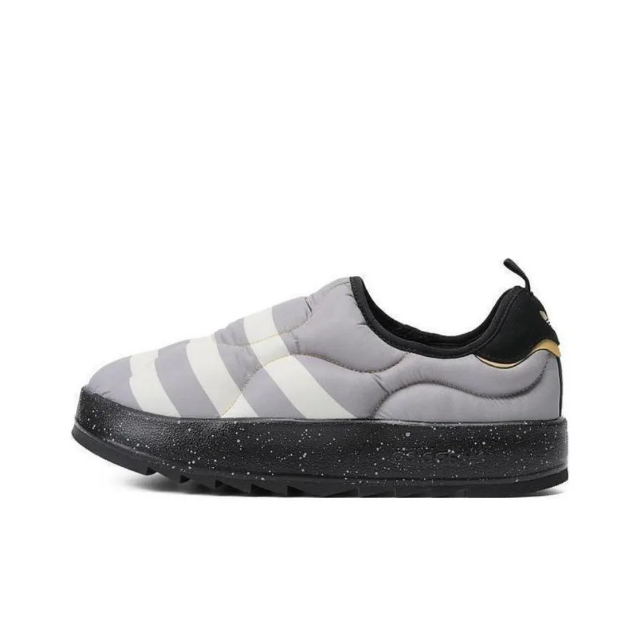Adidas Originals Puffylette DIRECTIONAL Амортизация Износостойкий Низкий Топ Casual Унисекс Черный Белый Серый