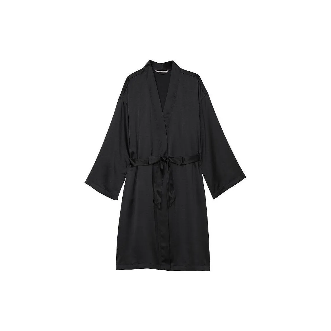 Victoria's Secret Сатин Midi Халат Сон Халат Женские Черный