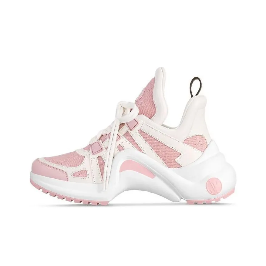 LOUIS VUITTON Archlight Chunky Sneakers Women's High Top Pink