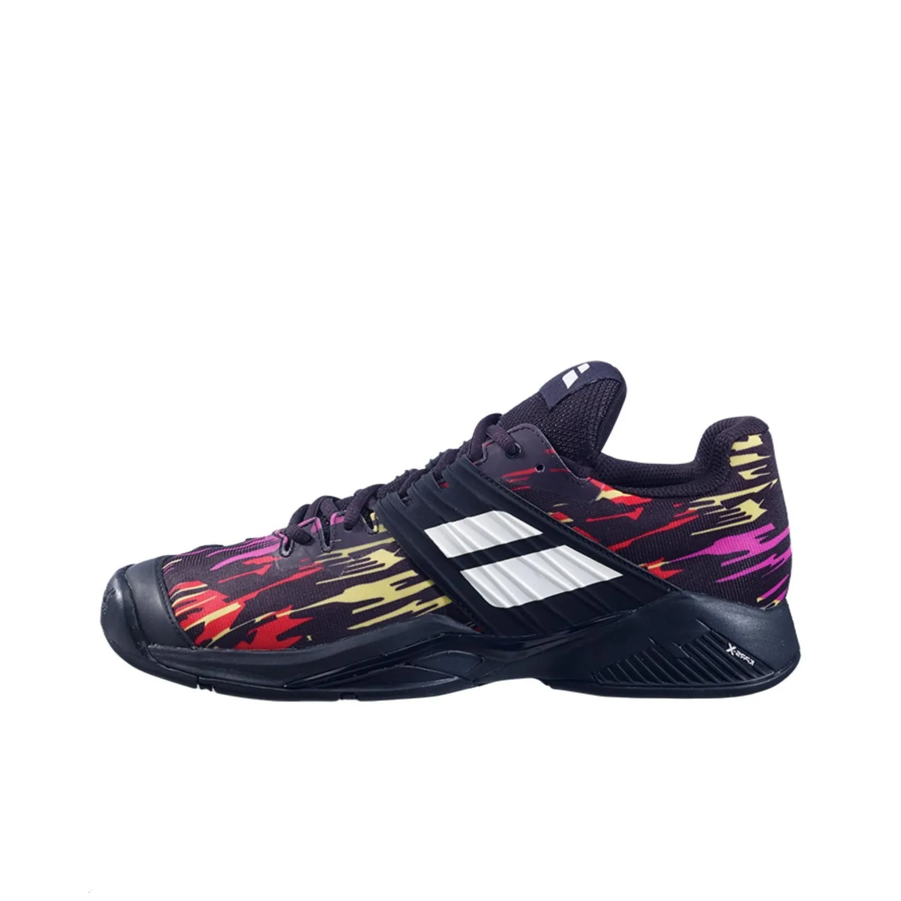 Babolat Abrasion Resistant Low Top Tennis Shoes Men's Dazzle Black