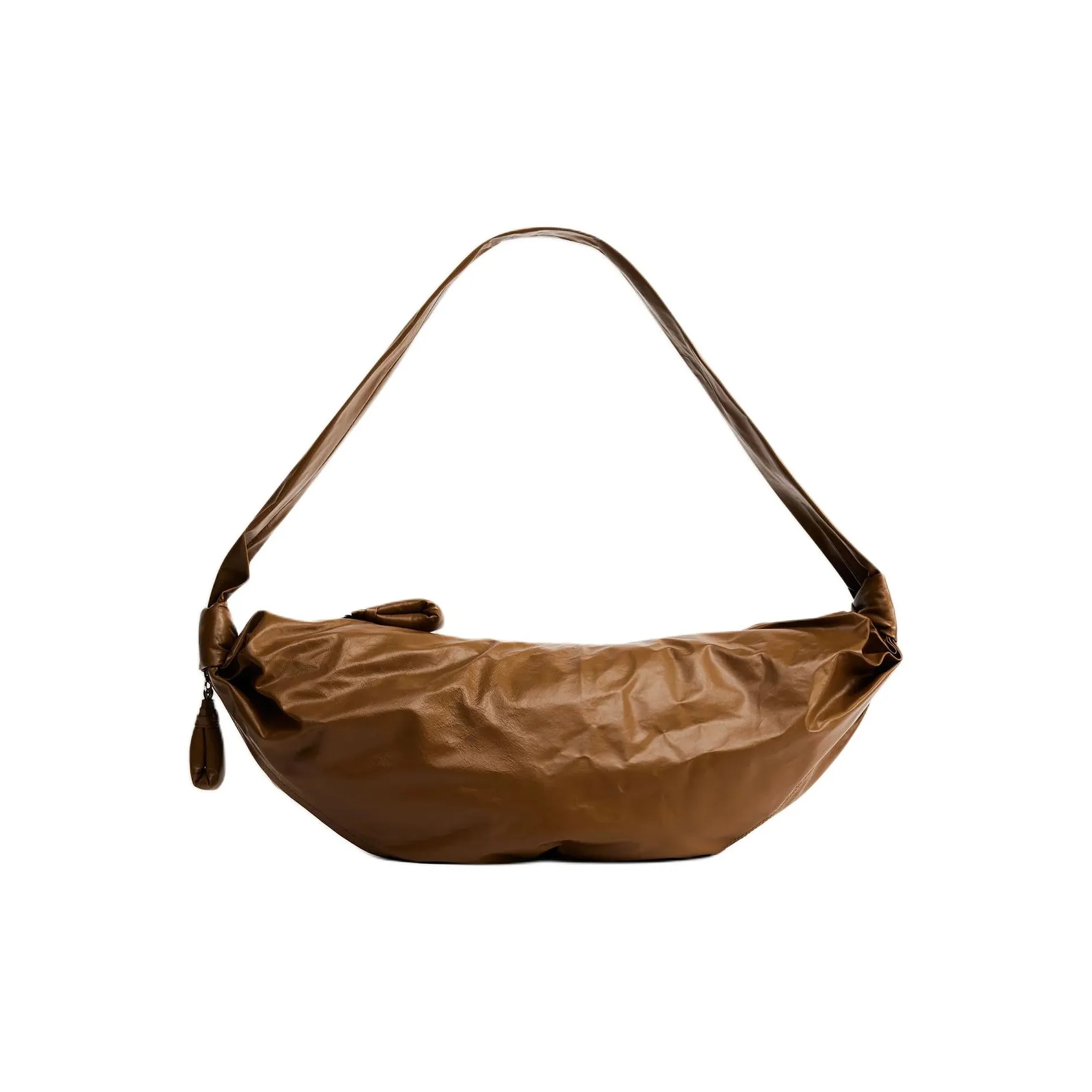 Lemaire Cow Leather Croissant Bag, Handbag, Shoulder Bag, Crossbody Bag Medium Size Women's Deep Ochre