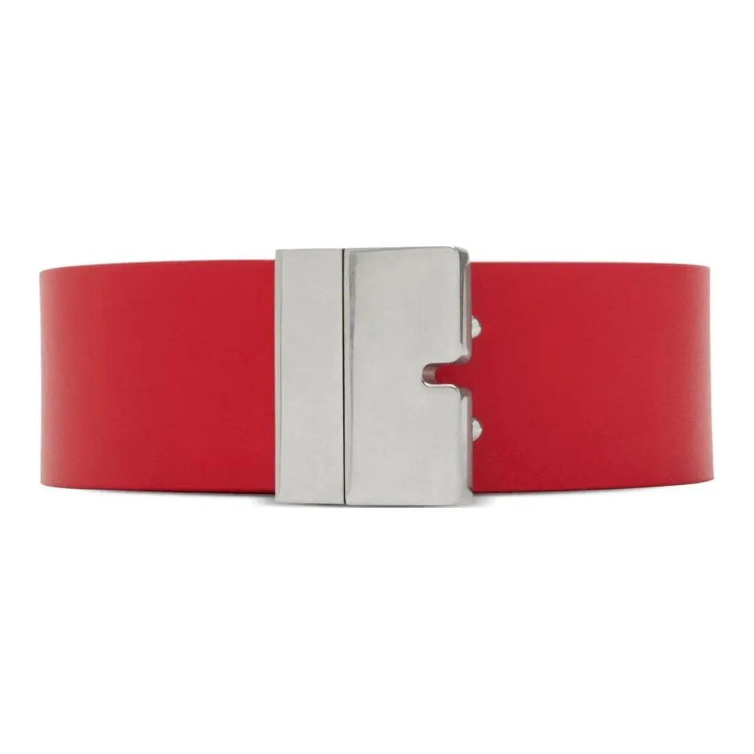 Burberry Логотип плавная пряжка кожаные ремни мужской красный