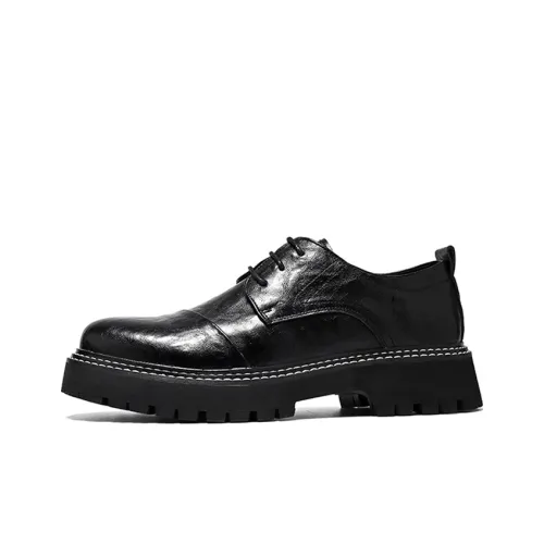 GZZ Мужские повседневные туфли Low Top Черные для мужчин