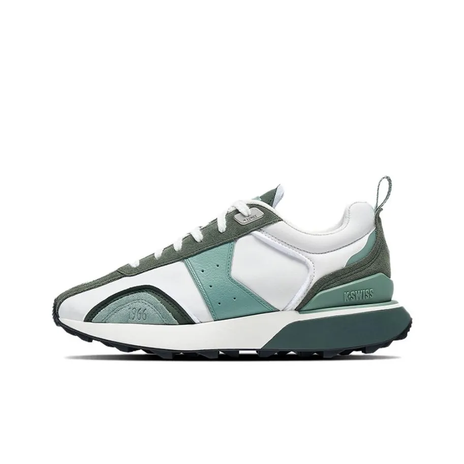 KSWISS Slip-resistant Waterproof Низкий Топ Повседневная Обувь Женская Зеленый Белый