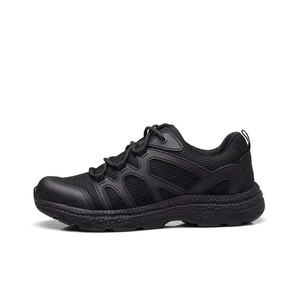 Strongman 3515 New Style Training Shoes For Men, Black Breathable Mesh Face Shoes Casual Shoes
