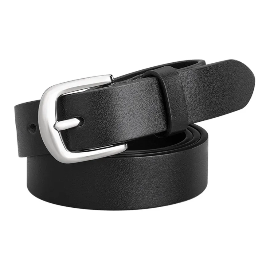 Cows Reign Hypoallergenic Pin Buckle Top Grain Cow Leather Leather Belts Women's Width 2.3cm