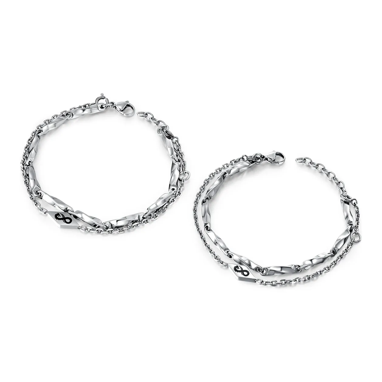 CIROCCO Титановый стальной браслет унисекс Удача