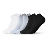 페이크 삭스 6cm (2 화이트 + 2 블랙 + 2 그레이)
