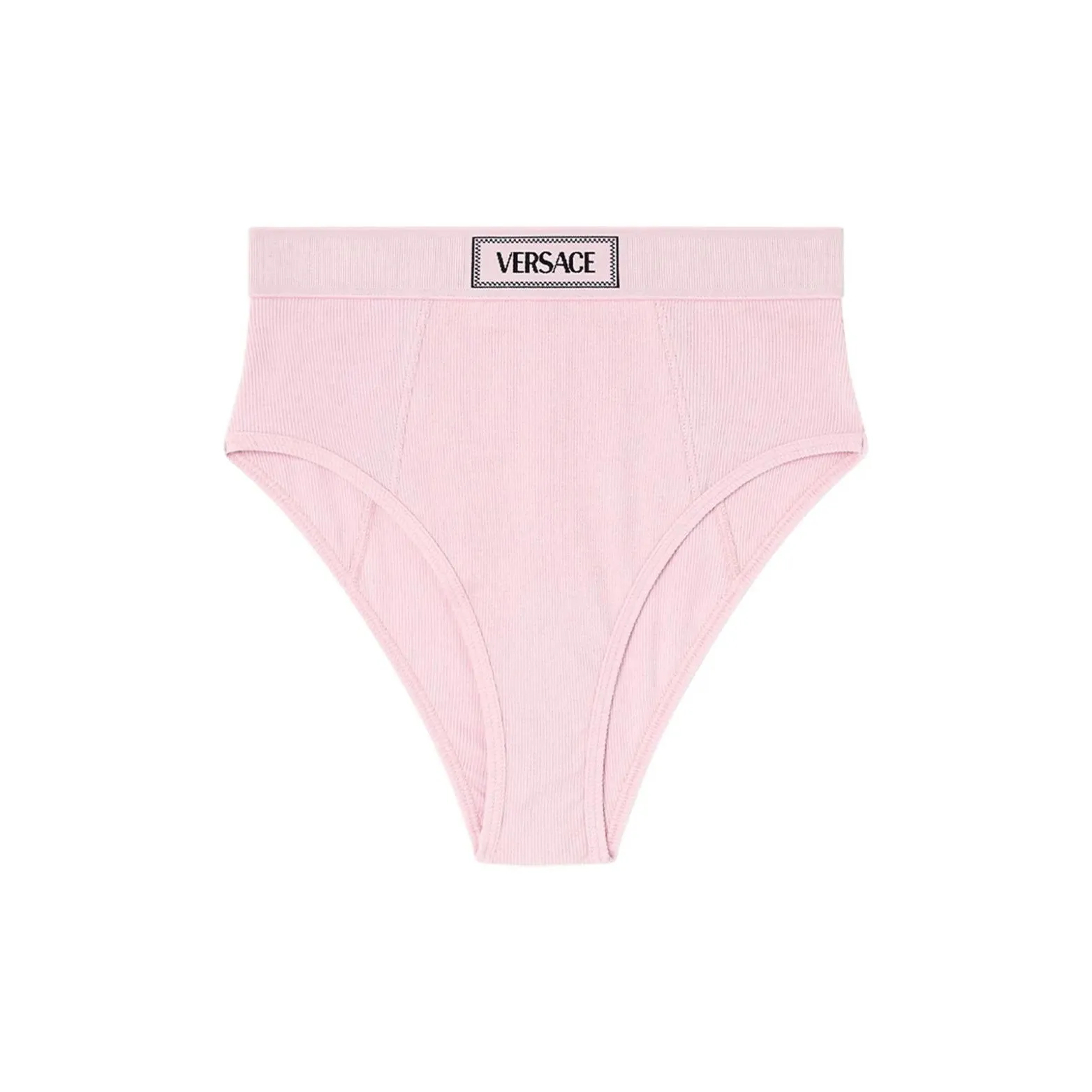 VERSACE High Waist Logo Waistband Briefs