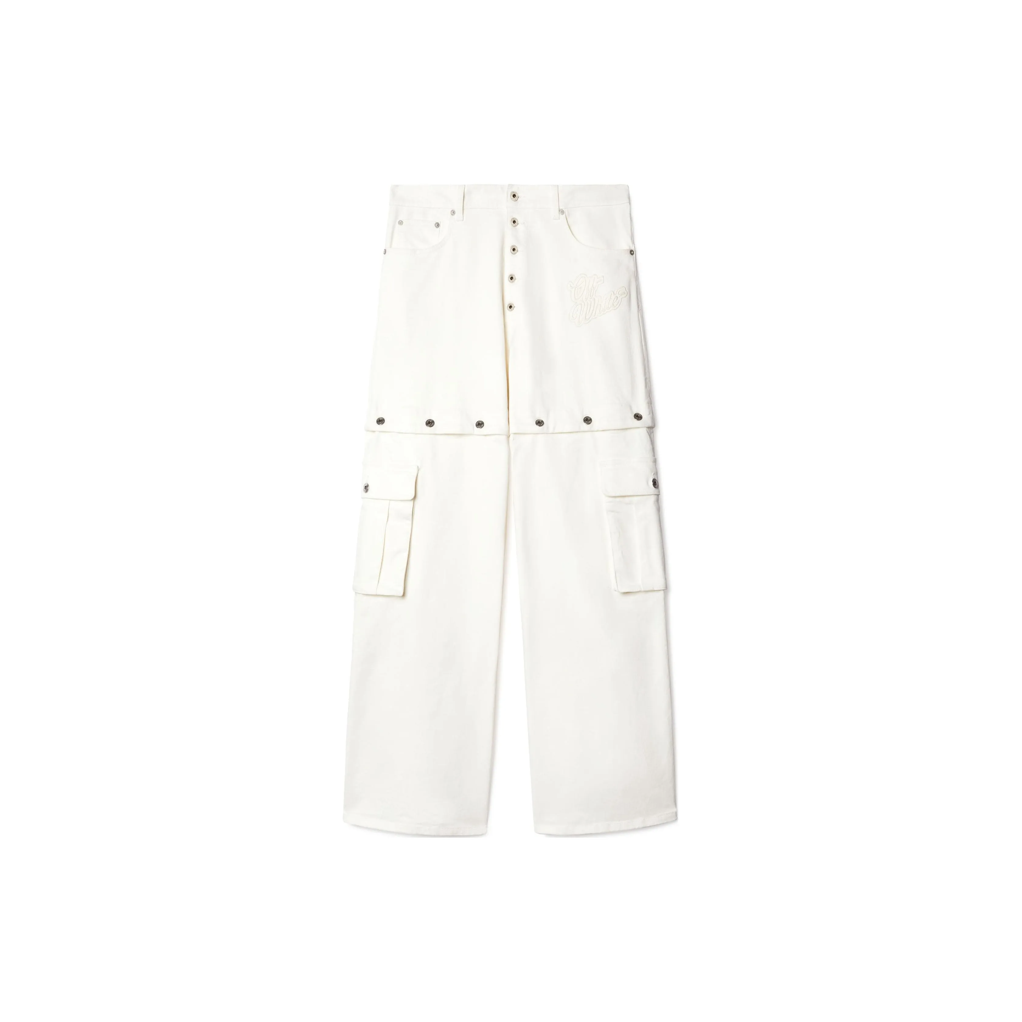 Off 90s Logo Patch Mid Rise Jeans