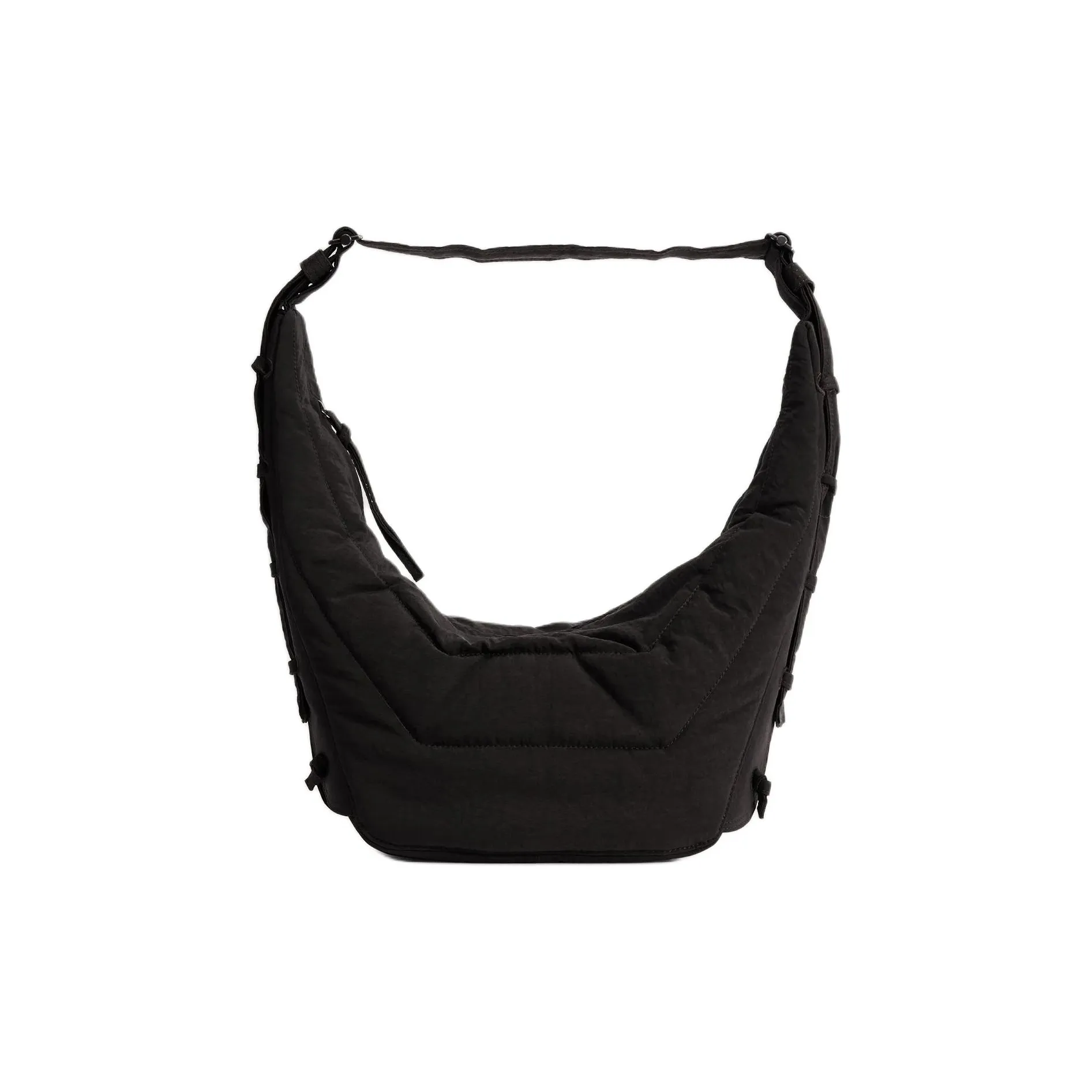 Lemaire Medium Soft Game Shoulder Bag Dark Chocolate