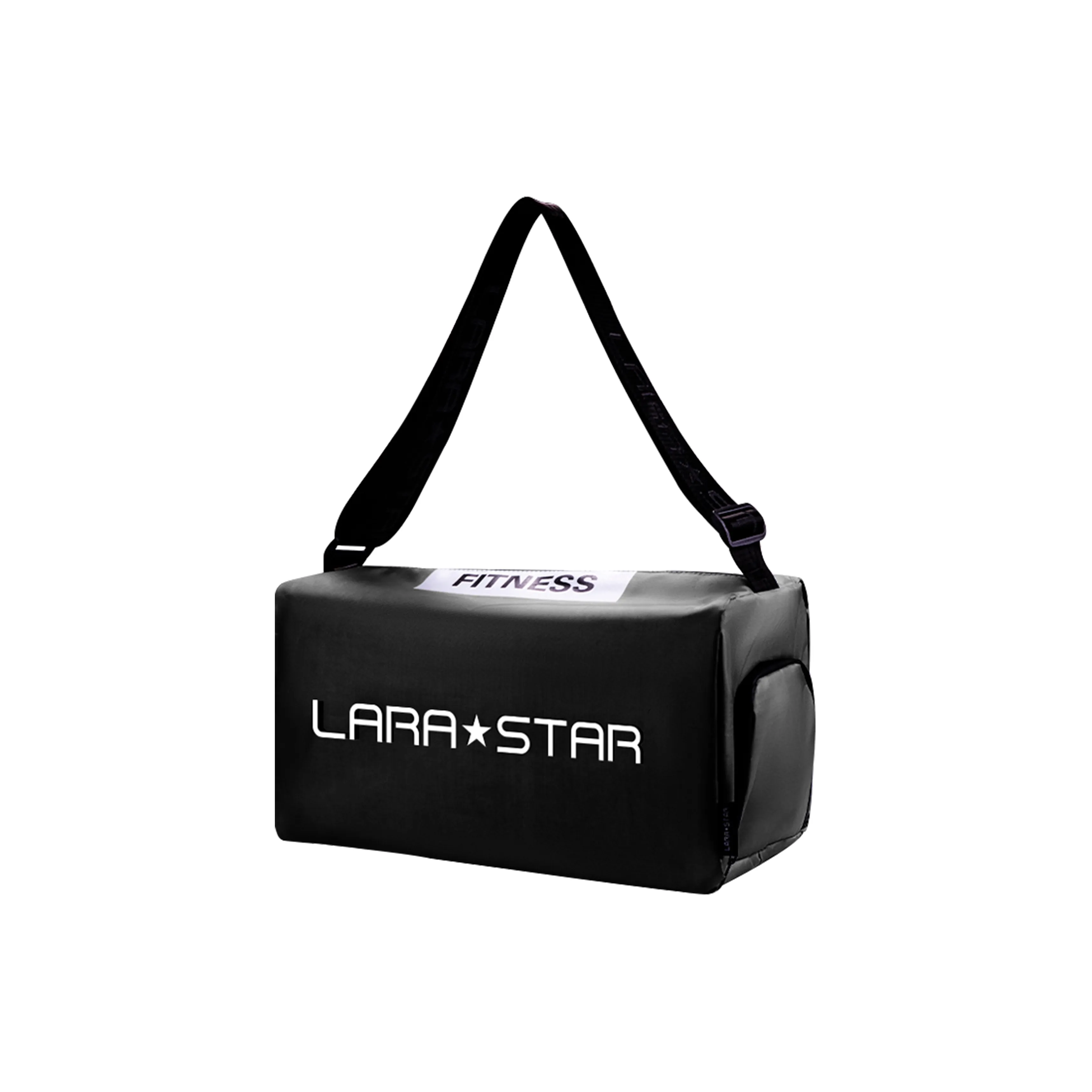 LARA STAR PVC Training Bag, Swim Handbag, Crossbody Bag, Gym Bag Tubas Unisex White