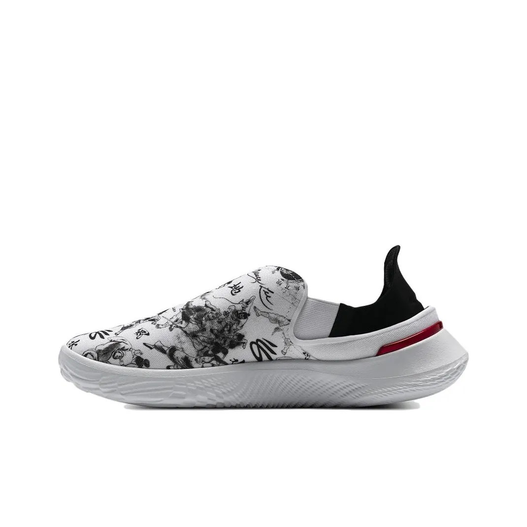CURRY X BRUCE LEE x Under Armour SlipSpeed Slip Resistant Low Top Casual Running Shoes Unisex White