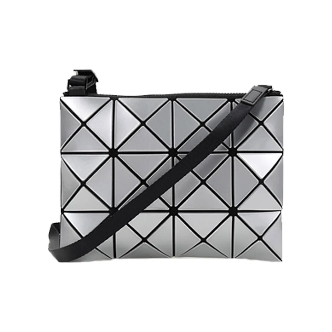 ISSEY MIYAKE ПВХ Маленькая квадратная сумка через плечо Унисекс Серебряный