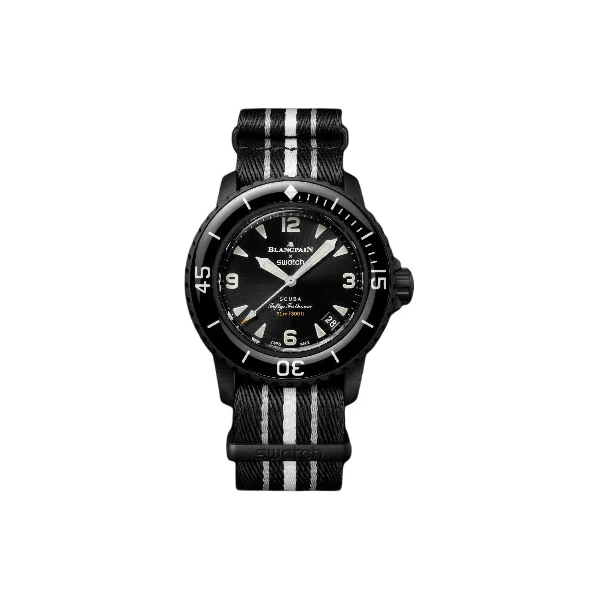 SWATCH Men FIFTY FATHOMS Black Watch SO35B400