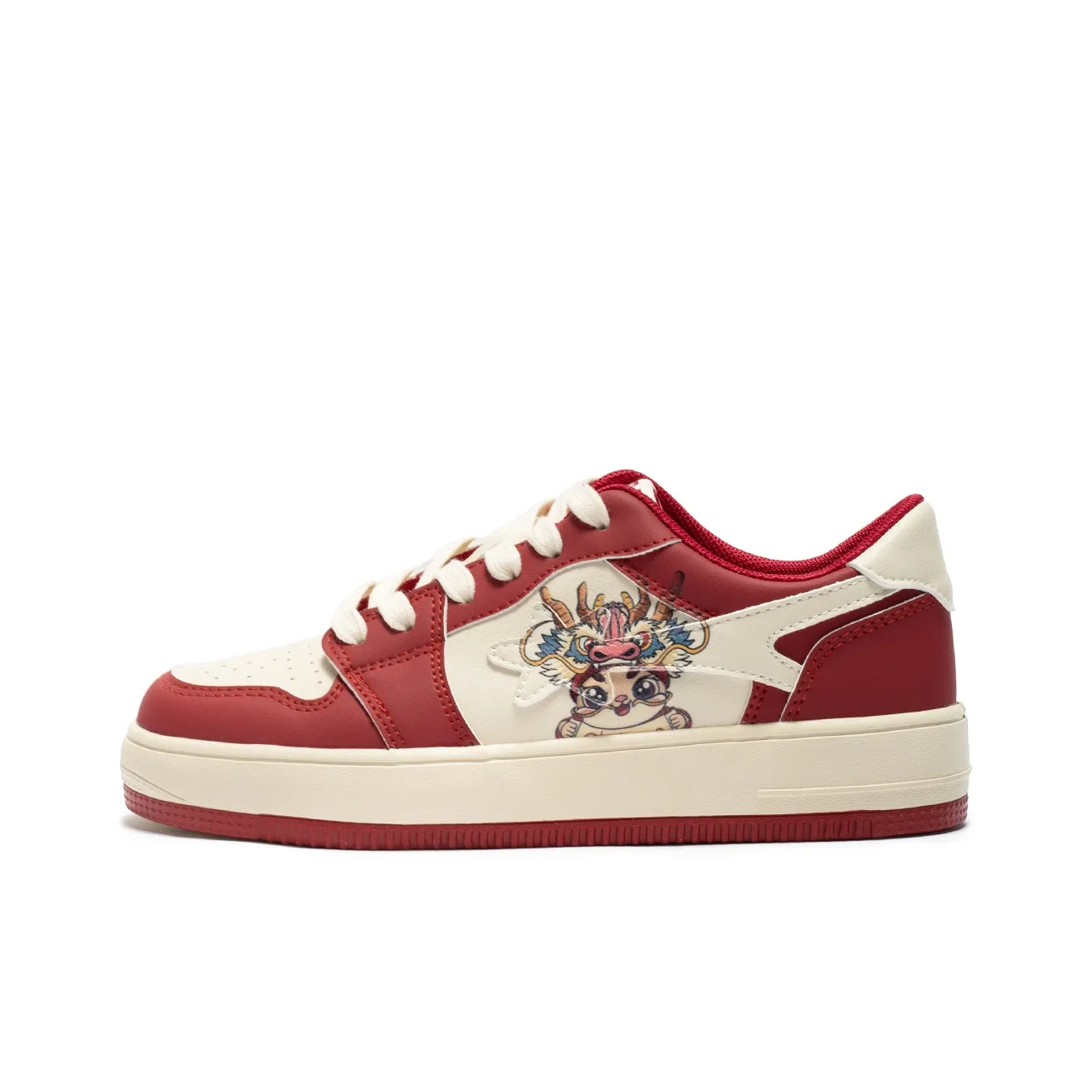 Hotwind Low Top Skateboard Shoes Unisex New Year Red CNY Year Of The Dragon Limited Edition