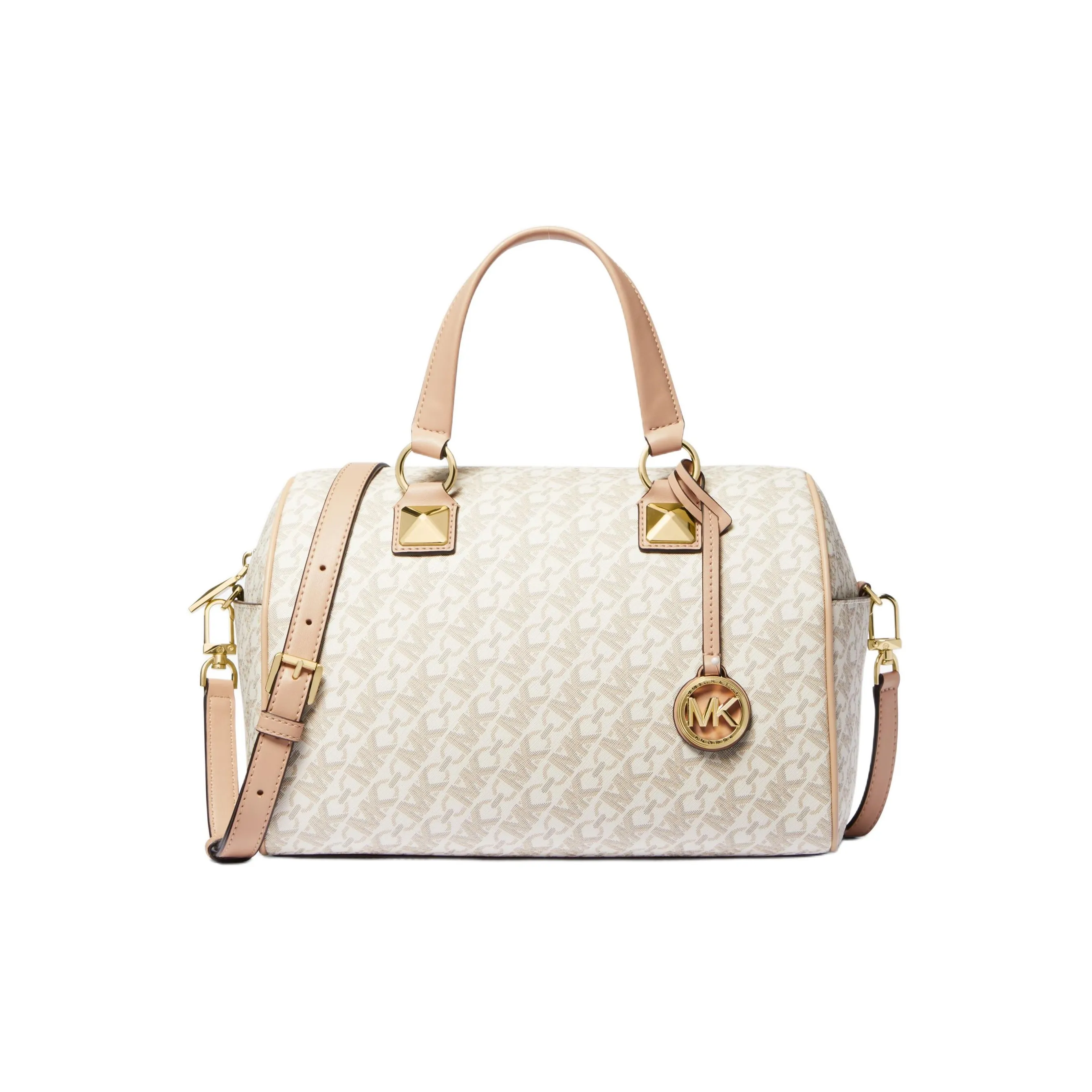 MICHAEL KORS Grayson Искусственная кожа Сумка через плечо Сумка среднего размера Женская Ванильный белый